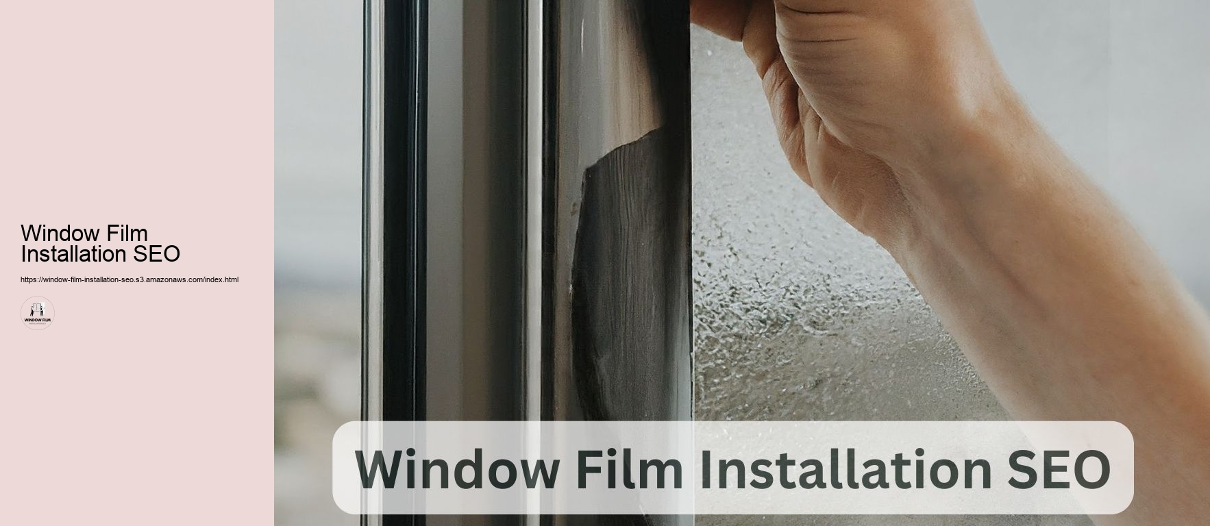 Window Film Installation SEO